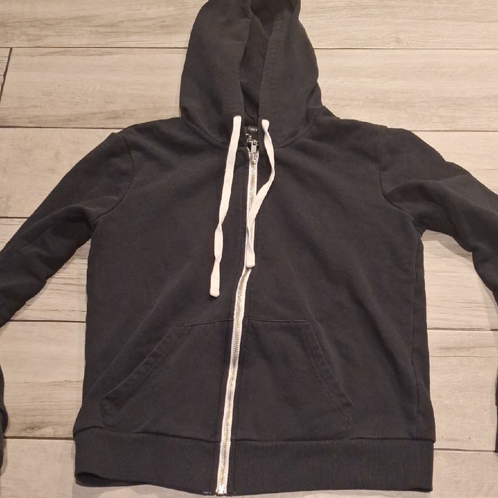 💐forever 21 Black Hoodie with White Accents💘